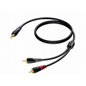 PROCAB 1.5m 3.5mm Jack Male Stereo - Dual RCA Cable